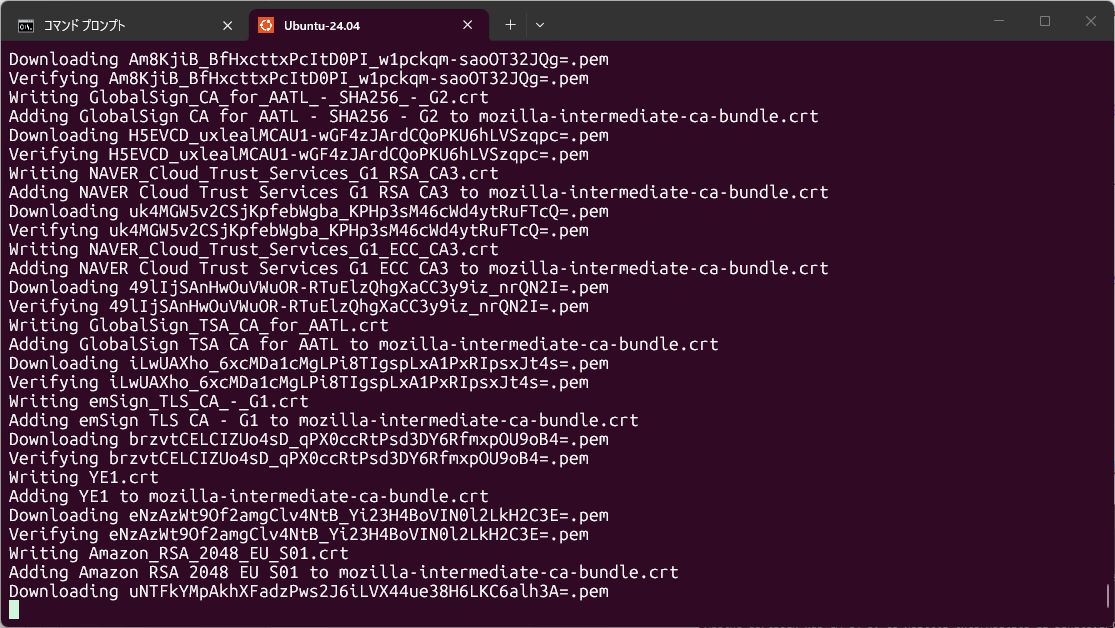 Firefoxのリモート設定から中間CA証明書を抽出する